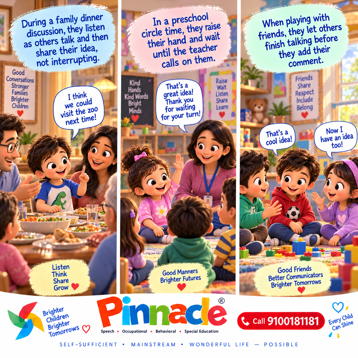Example illustration for assessment topic: Group conversation