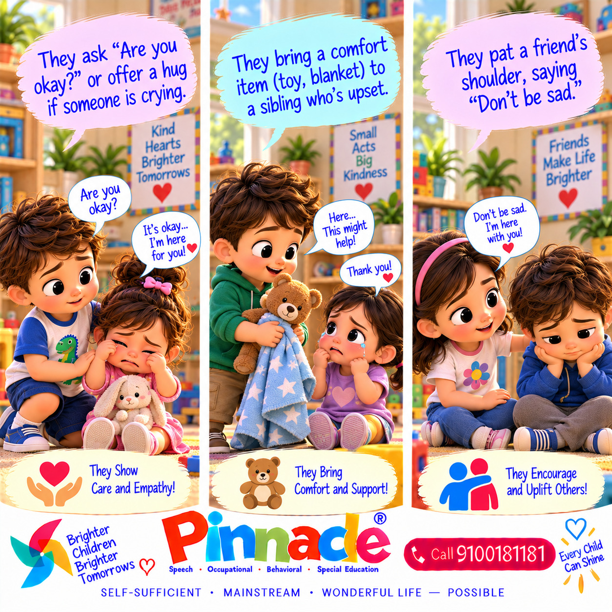 Example illustration for assessment topic: Social-Emotional Response