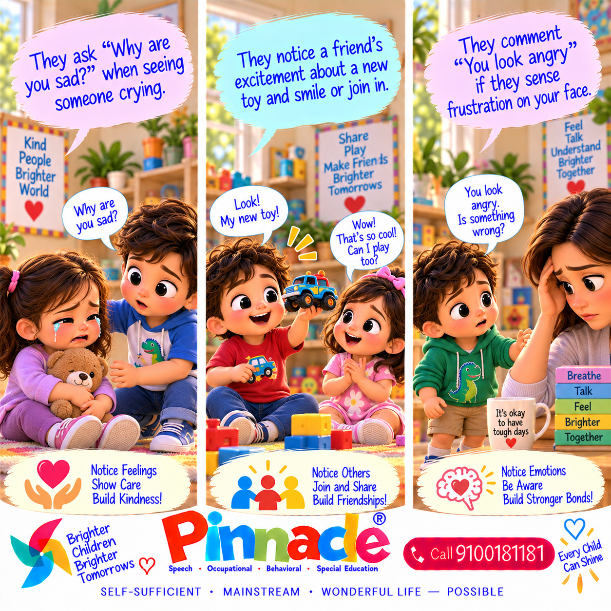 Example illustration for assessment topic: Social-Emotional Response
