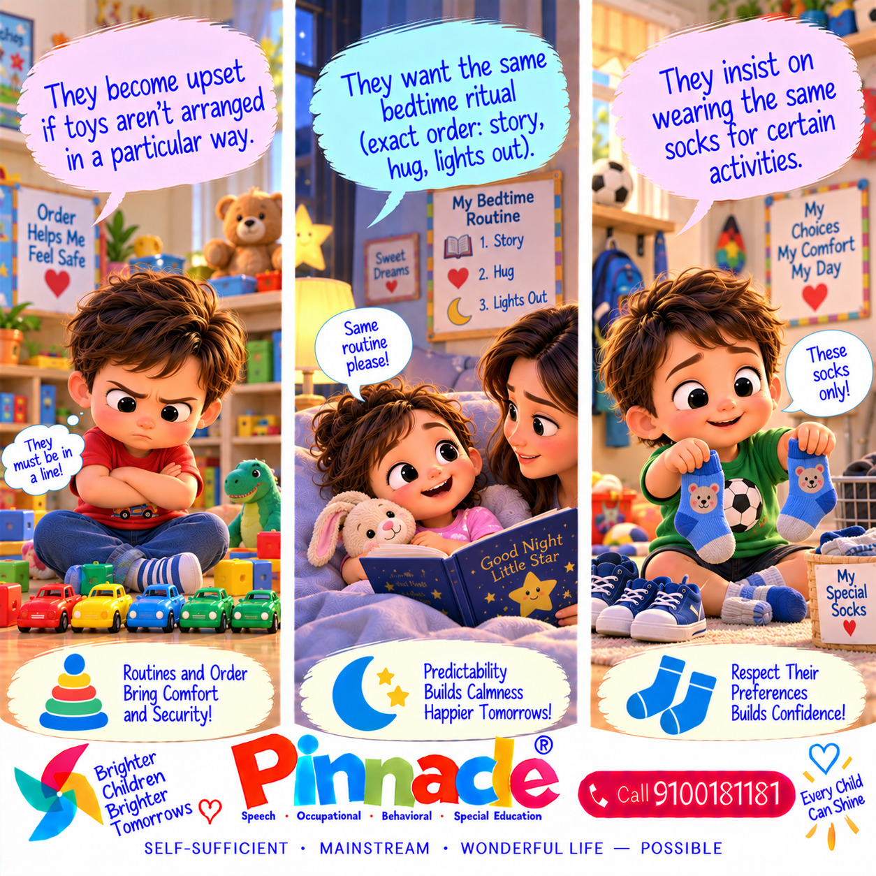 Example illustration for assessment topic: Restricted Behaviors