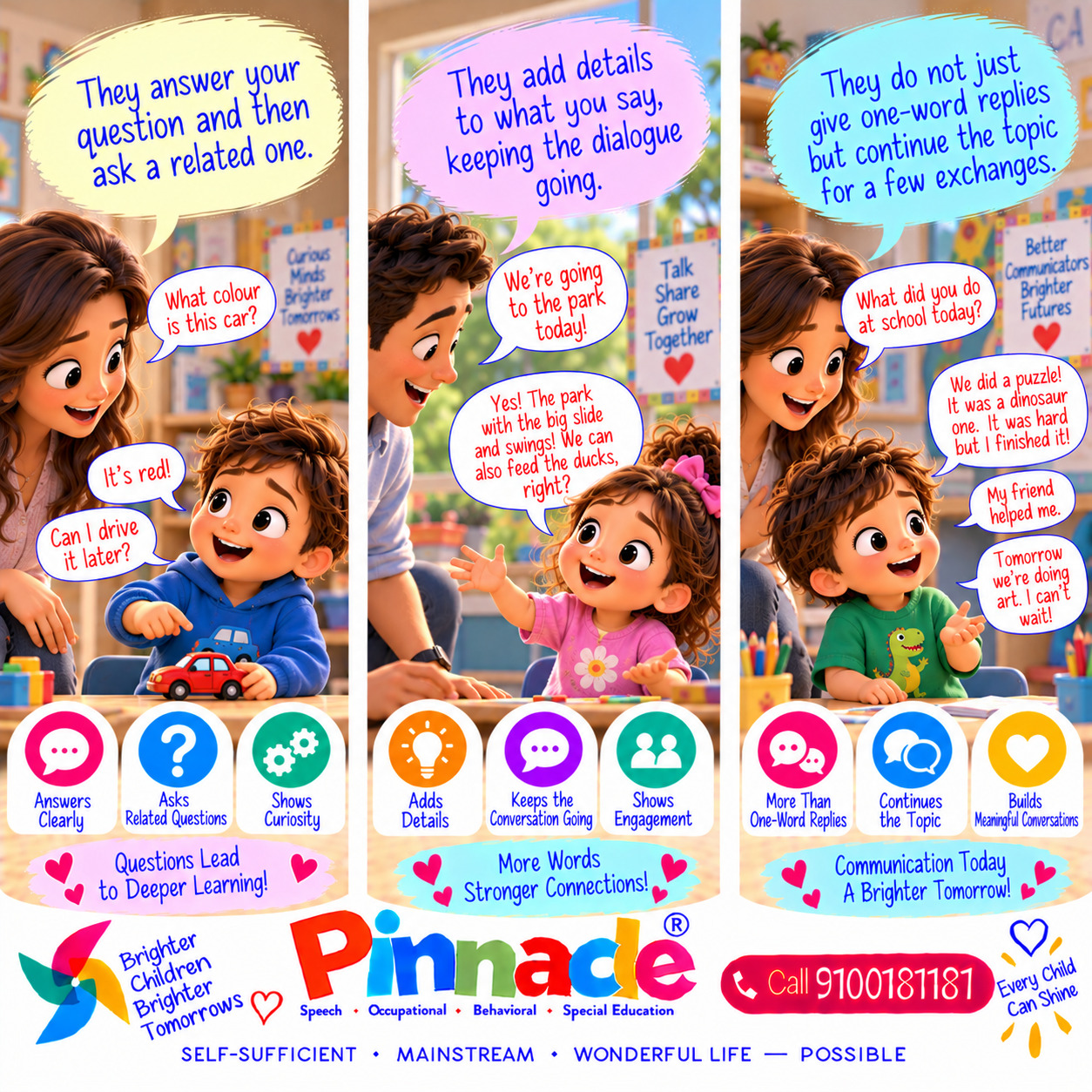 Example illustration for assessment topic: Conversation Skills