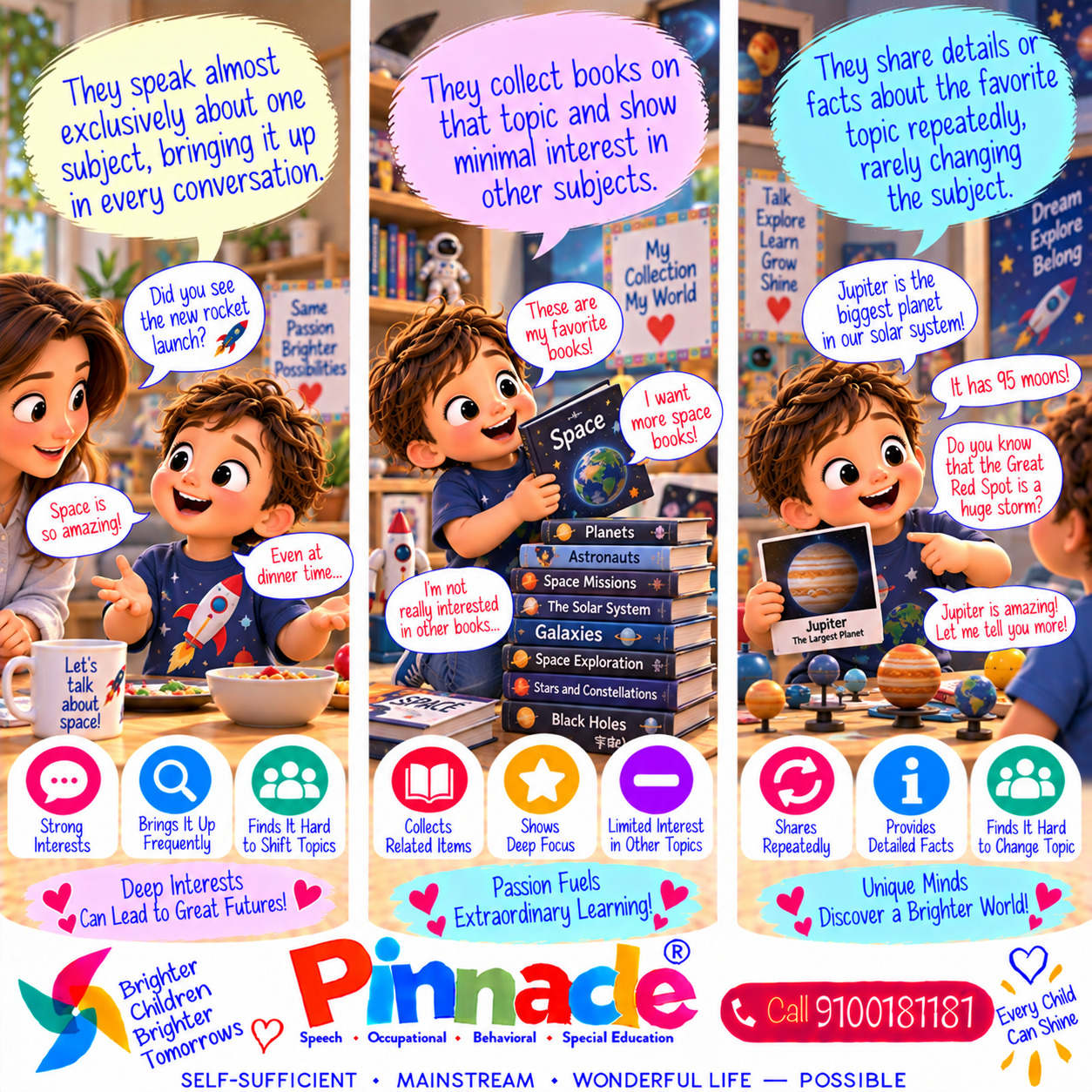 Example illustration for assessment topic: Special Interests