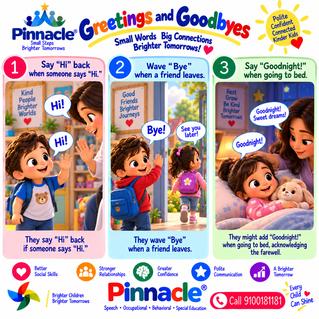Example illustration for assessment topic: Respond to Greetings