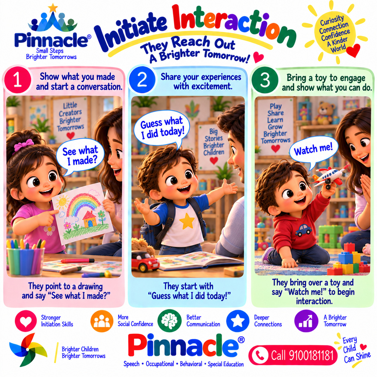 Example illustration for assessment topic: Initiate Conversations