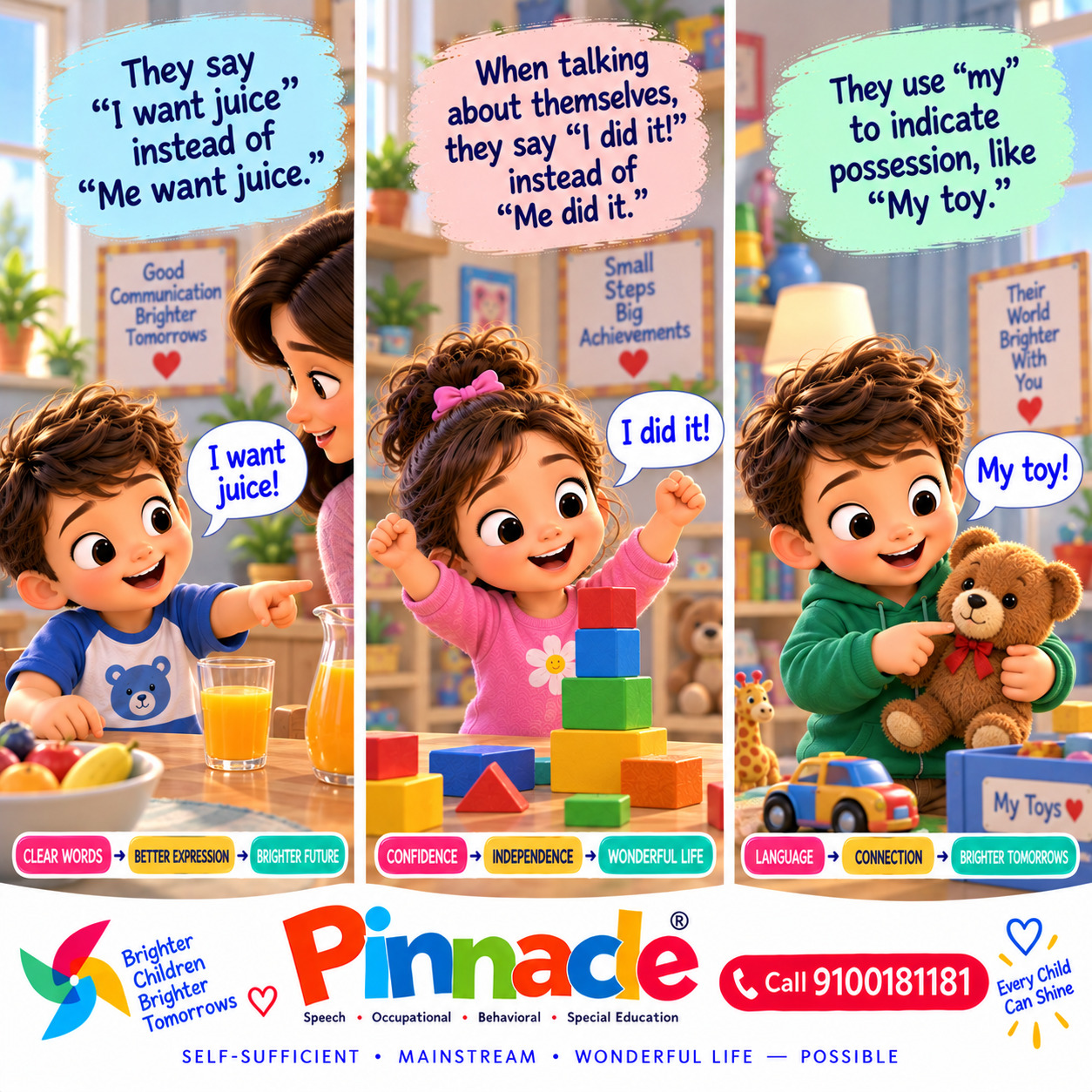 Example illustration for assessment topic: Use Pronouns