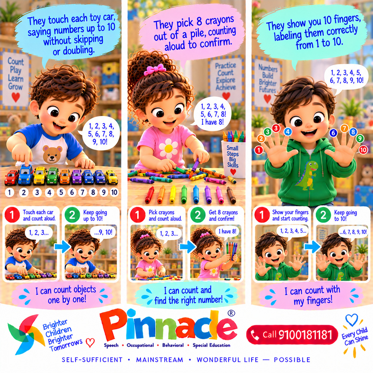 Example illustration for assessment topic: Counting Skills