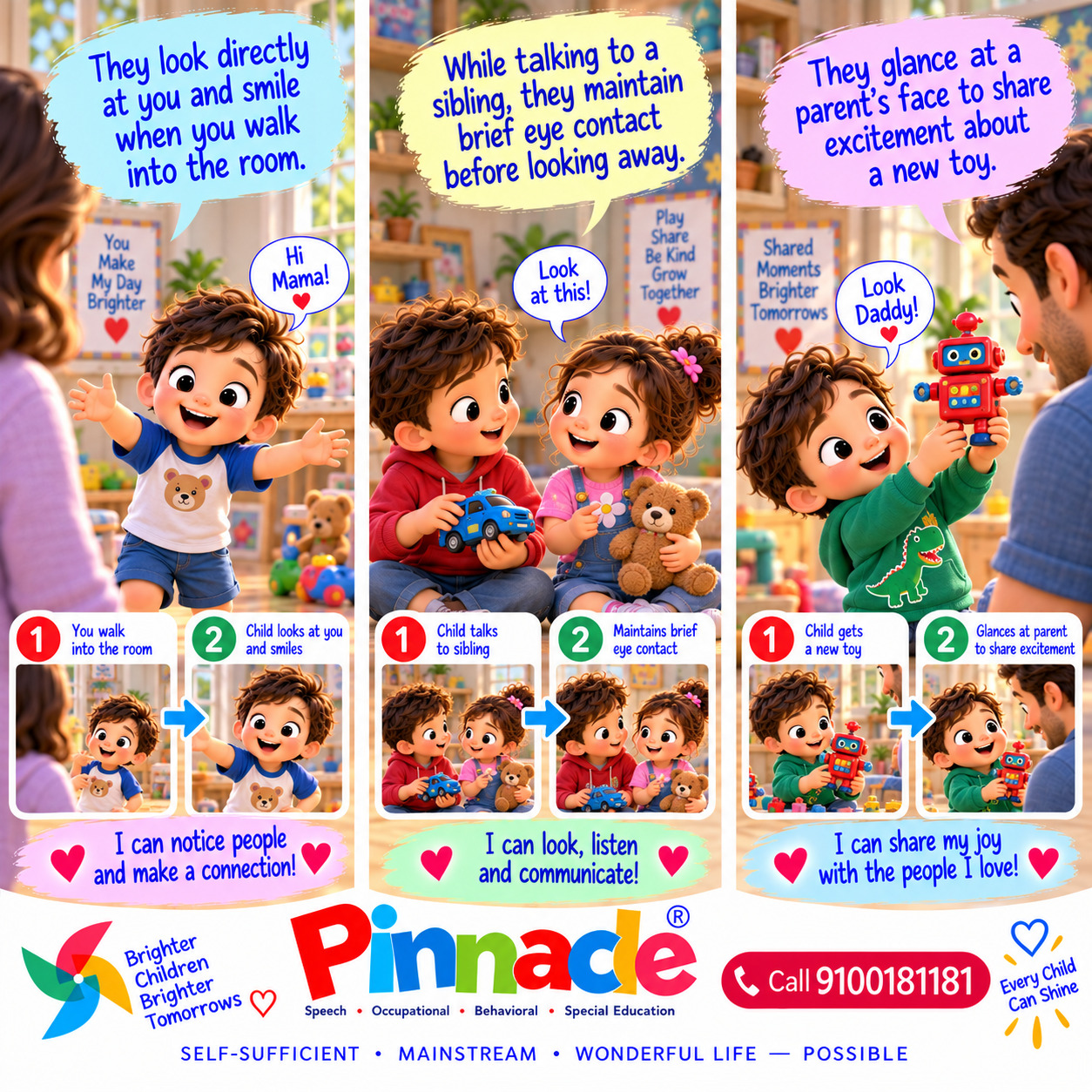 Example illustration for assessment topic: Eye Contact