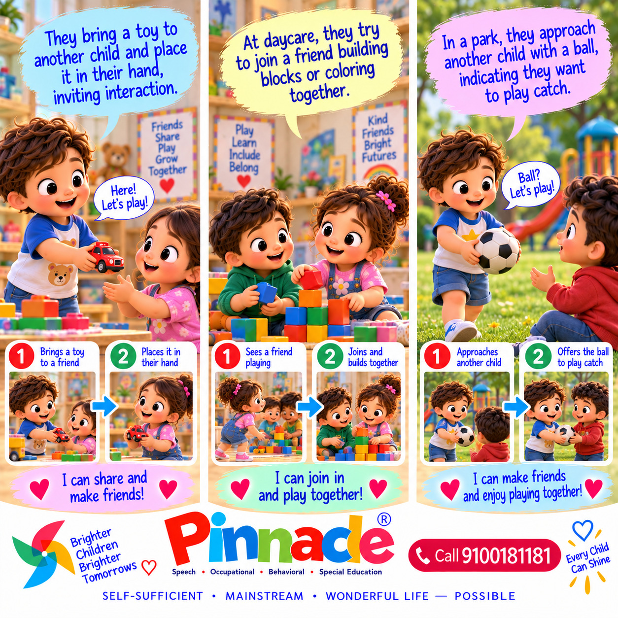 Example illustration for assessment topic: Initiate Play