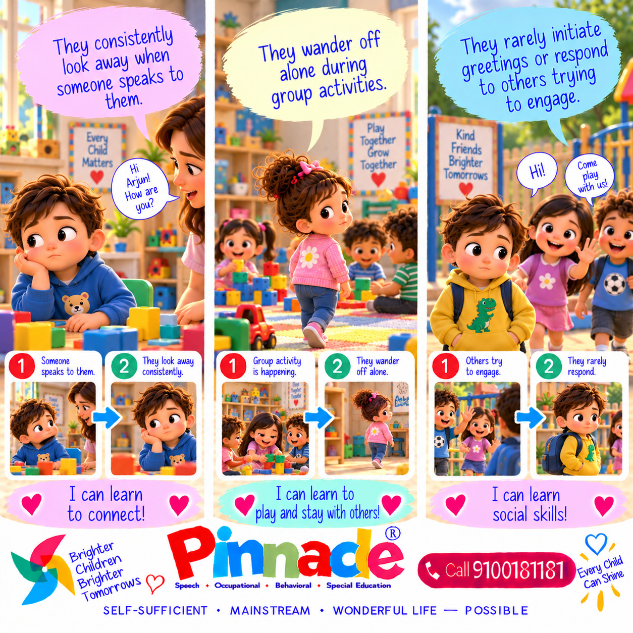 Example illustration for assessment topic: Avoid Eye Contact