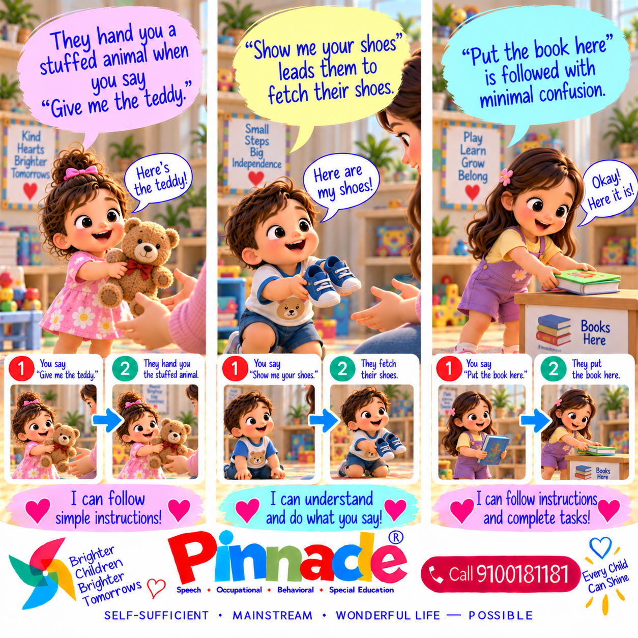 Example illustration for assessment topic: Follow Instructions
