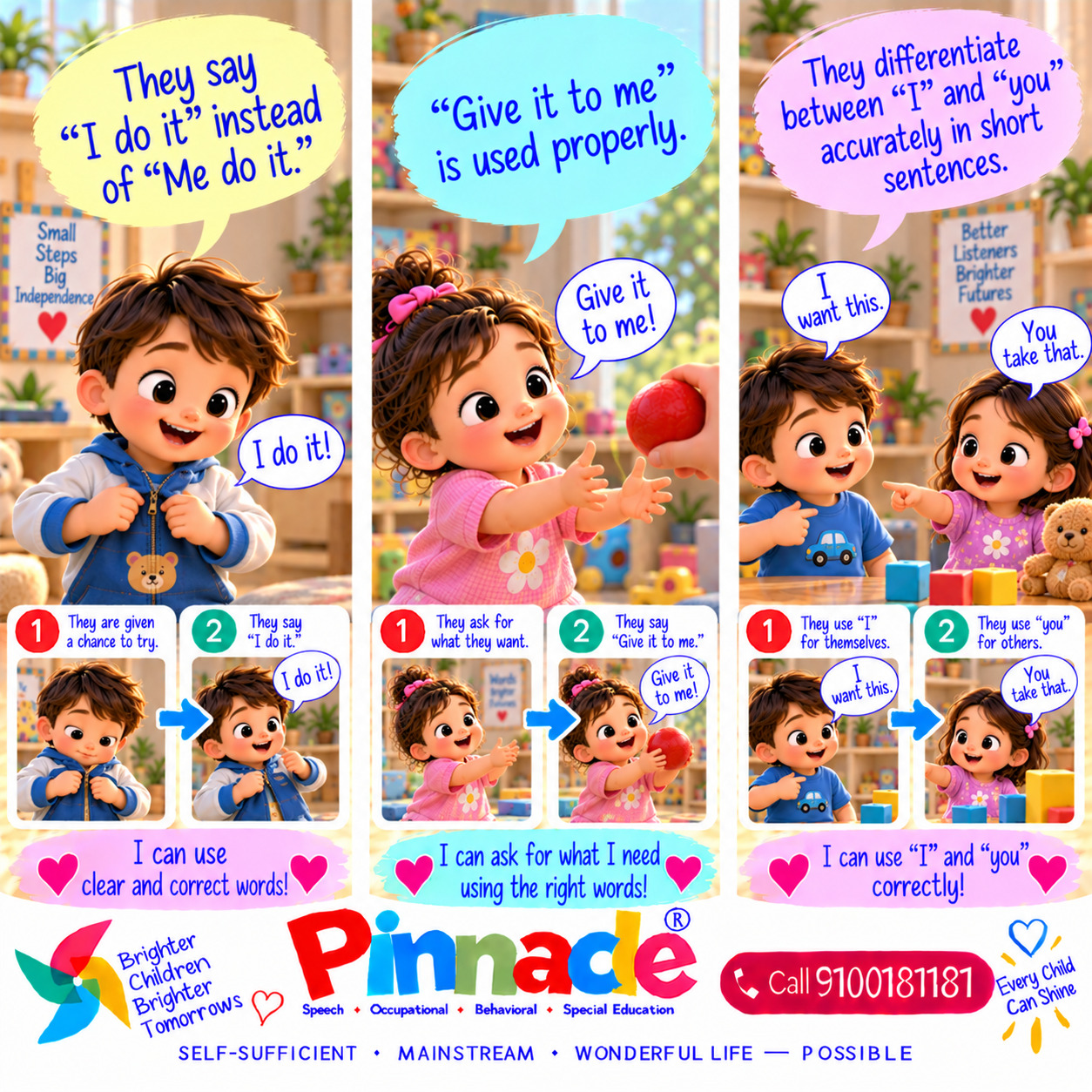 Example illustration for assessment topic: Pronouns