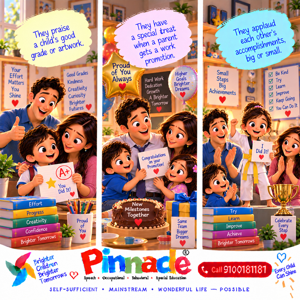 Example illustration accompanying: Success Recognition : Do family members celebrate each other’s achievements?