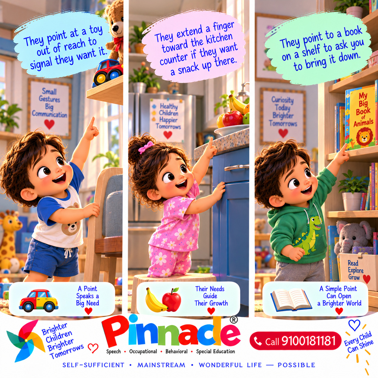 Example illustration for assessment topic: Finger Pointing