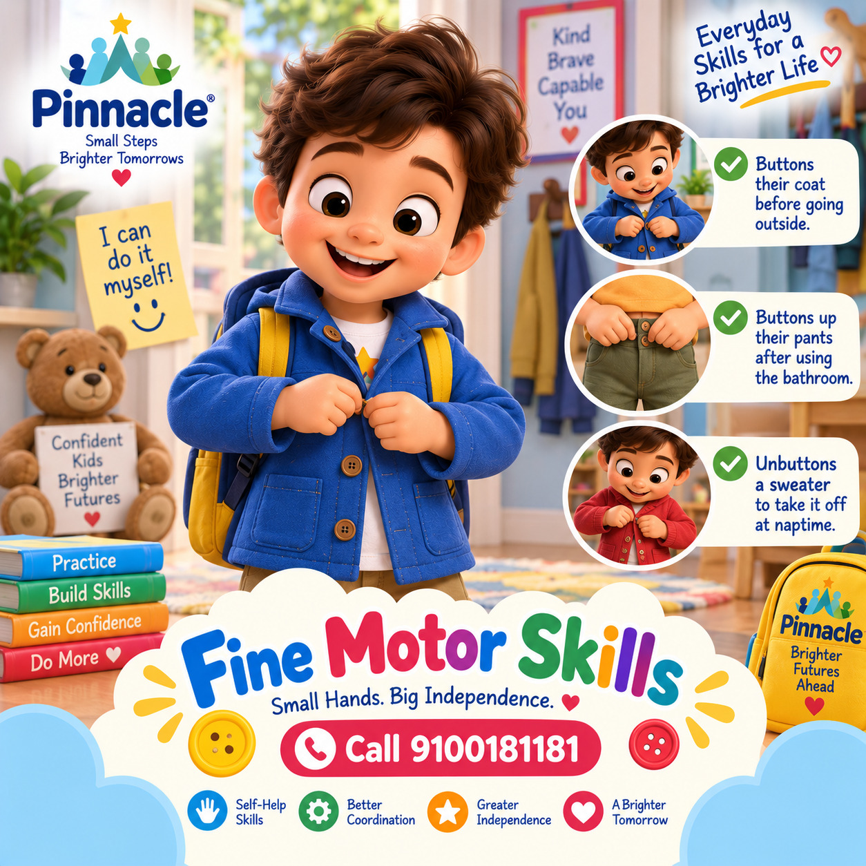 Question illustration for assessment topic: Fine motor skills