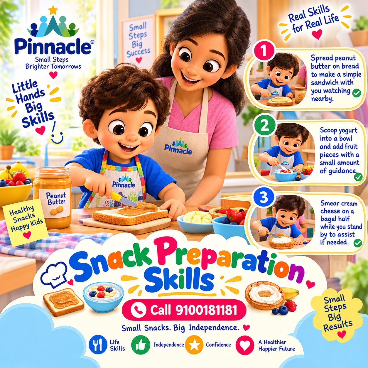 Question illustration for assessment topic: Snack preparation skills