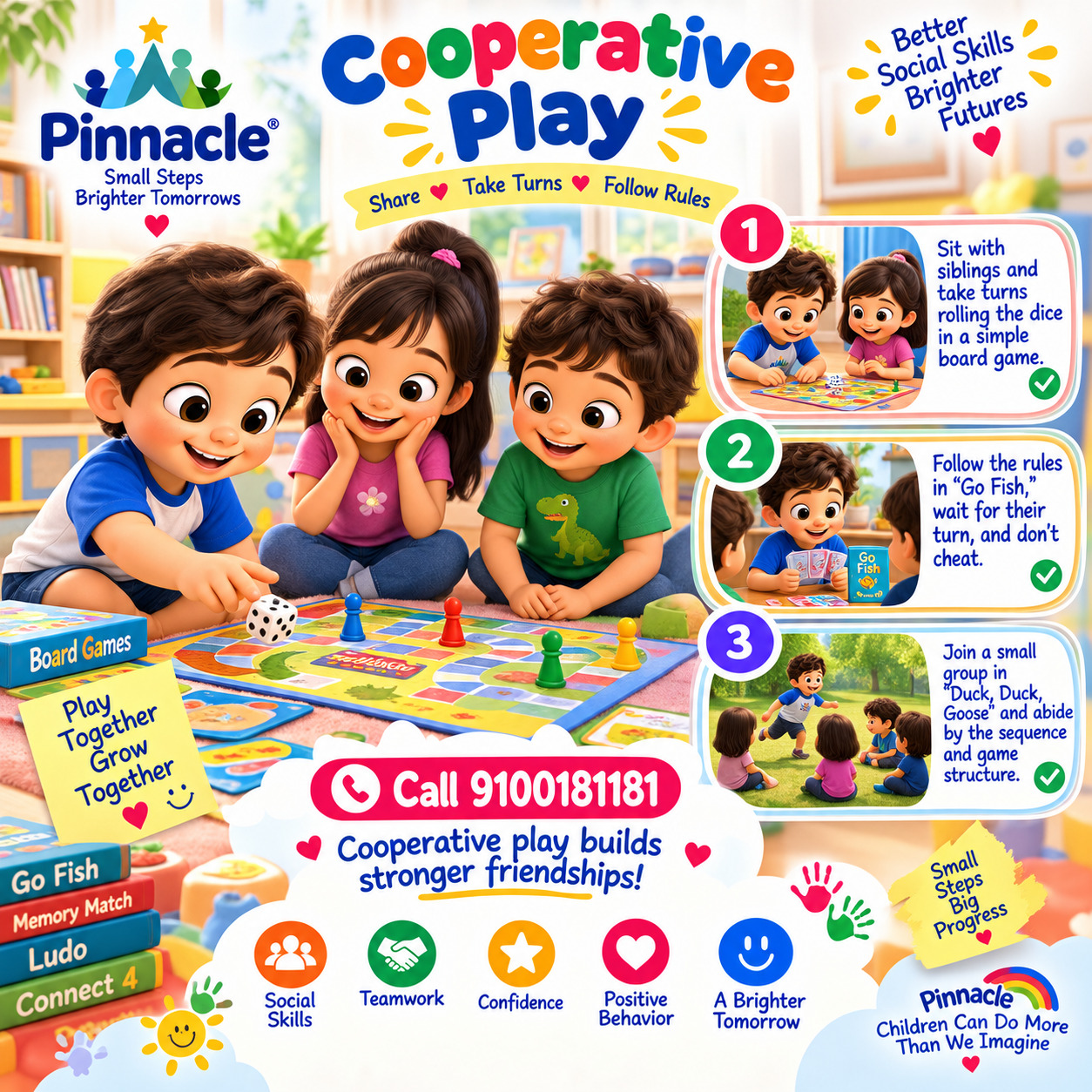 Question illustration for assessment topic: Cooperative play