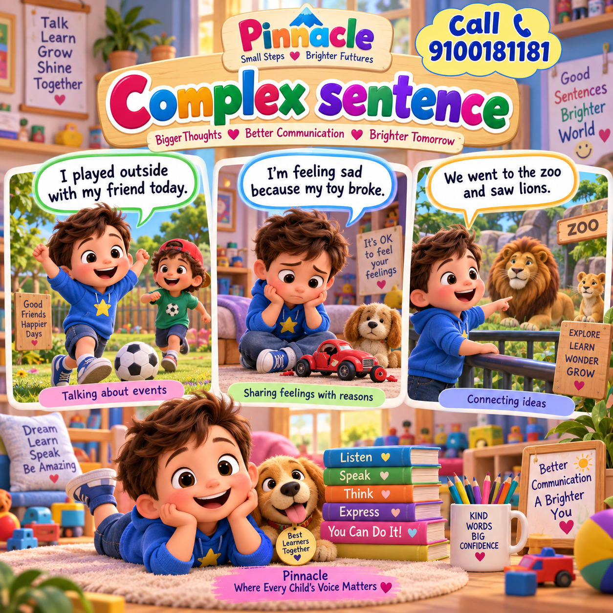 Question illustration for assessment topic: Complex sentence