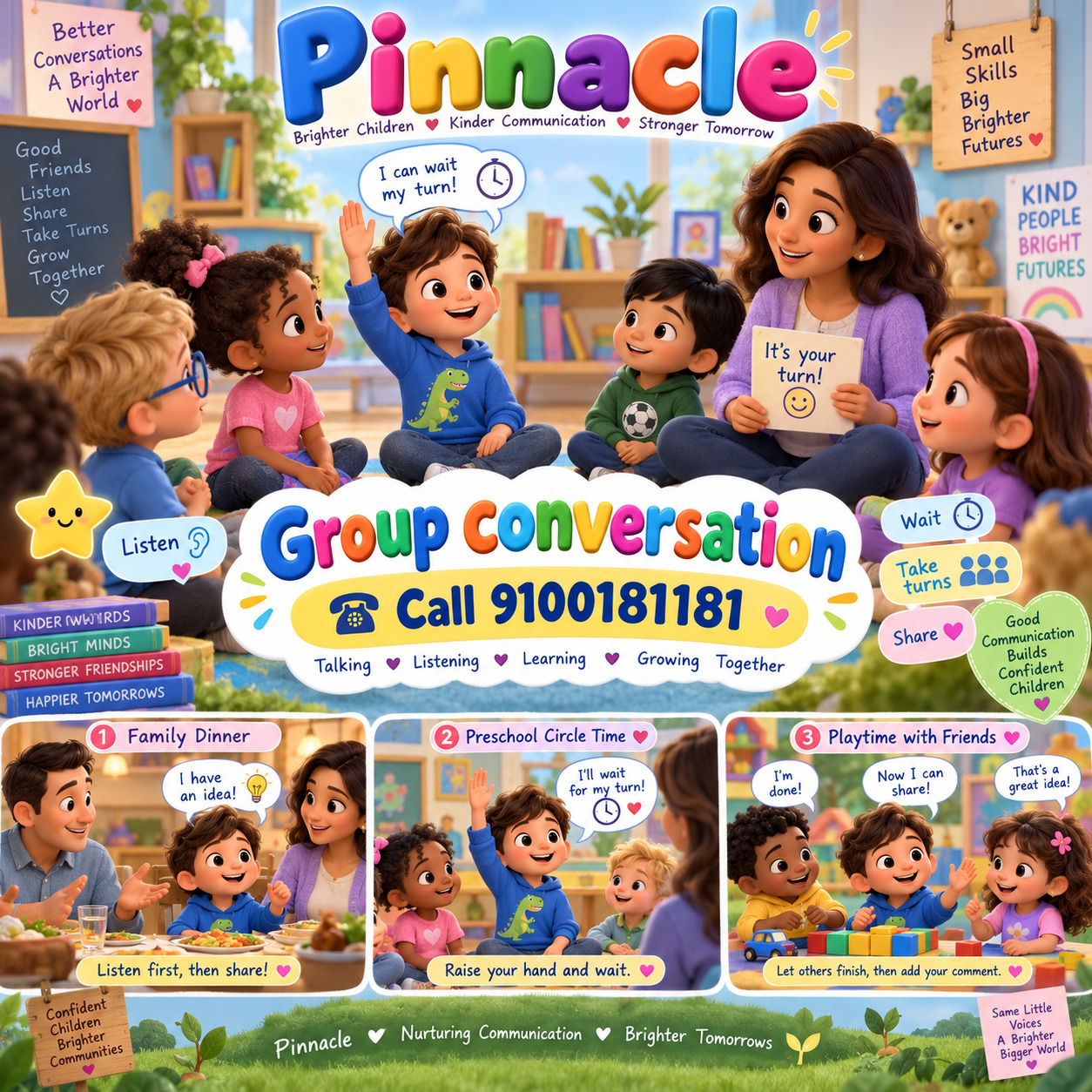 Question illustration for assessment topic: Group conversation