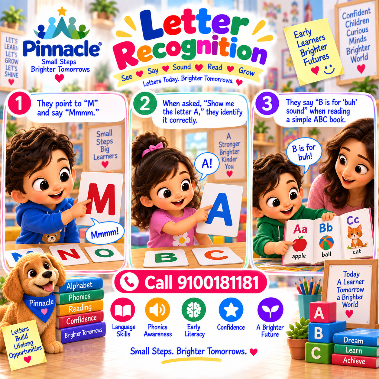 Question illustration for assessment topic: Letter recognition