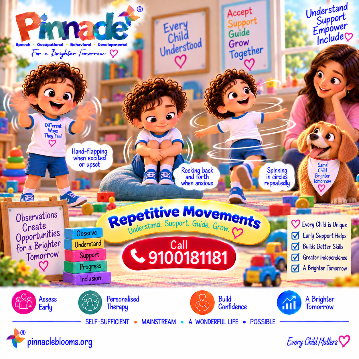 Question illustration accompanying: Does the child respond to social cues?