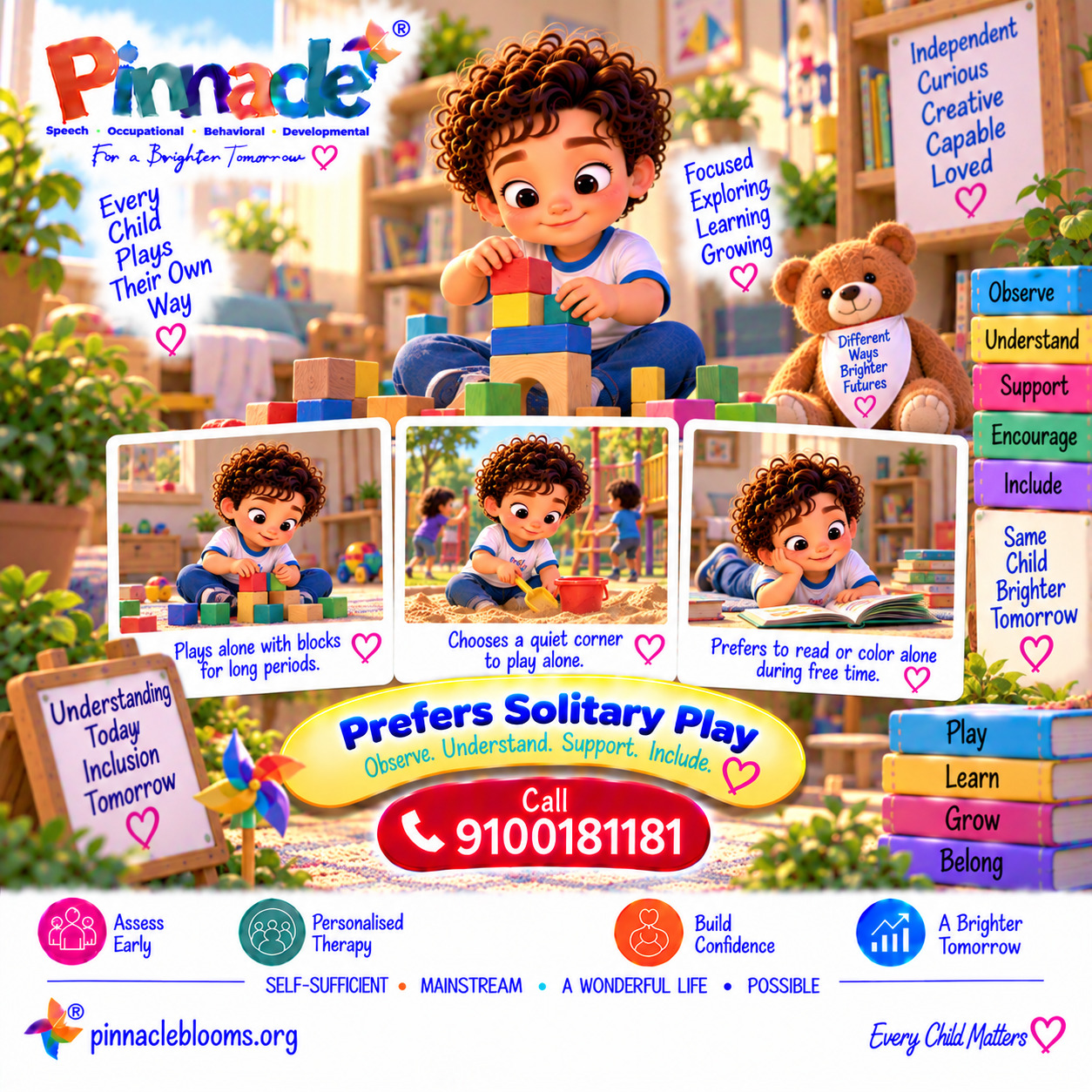 Question illustration accompanying: Does the child prefer solitary play?
