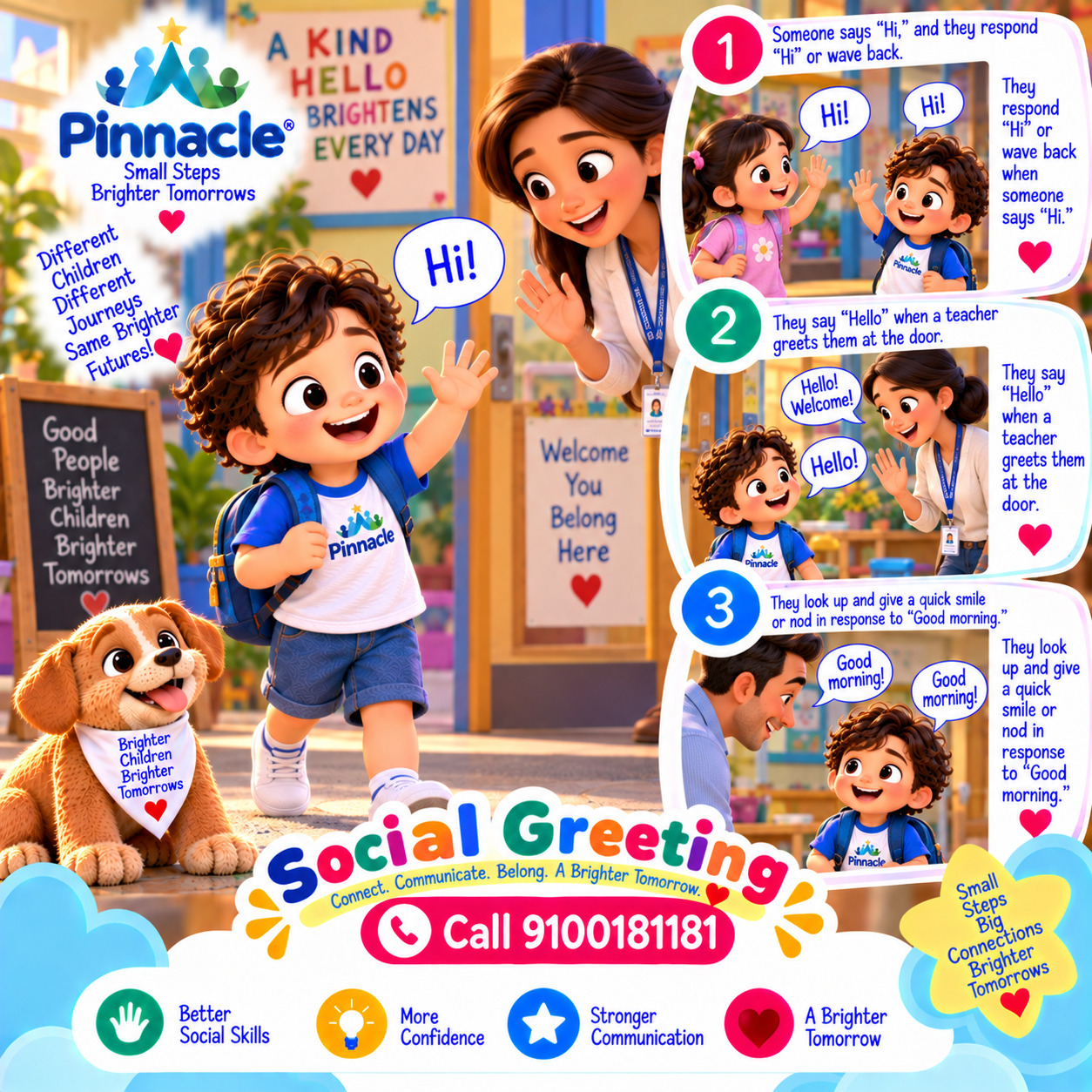 Question illustration for assessment topic: Social Greeting