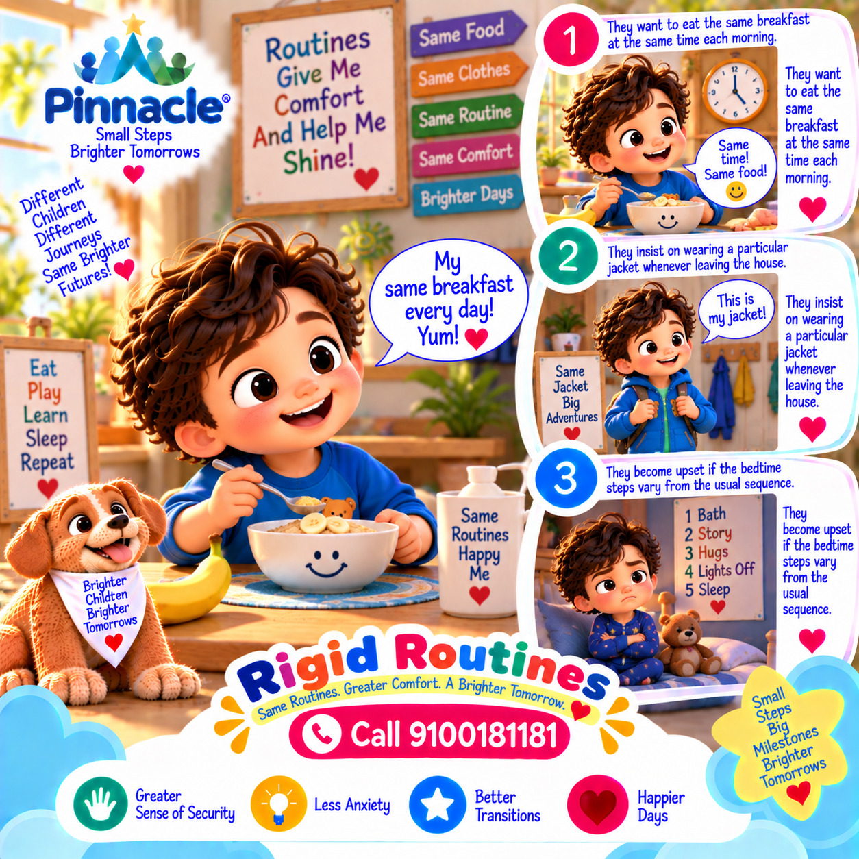 Question illustration for assessment topic: Rigid Routines