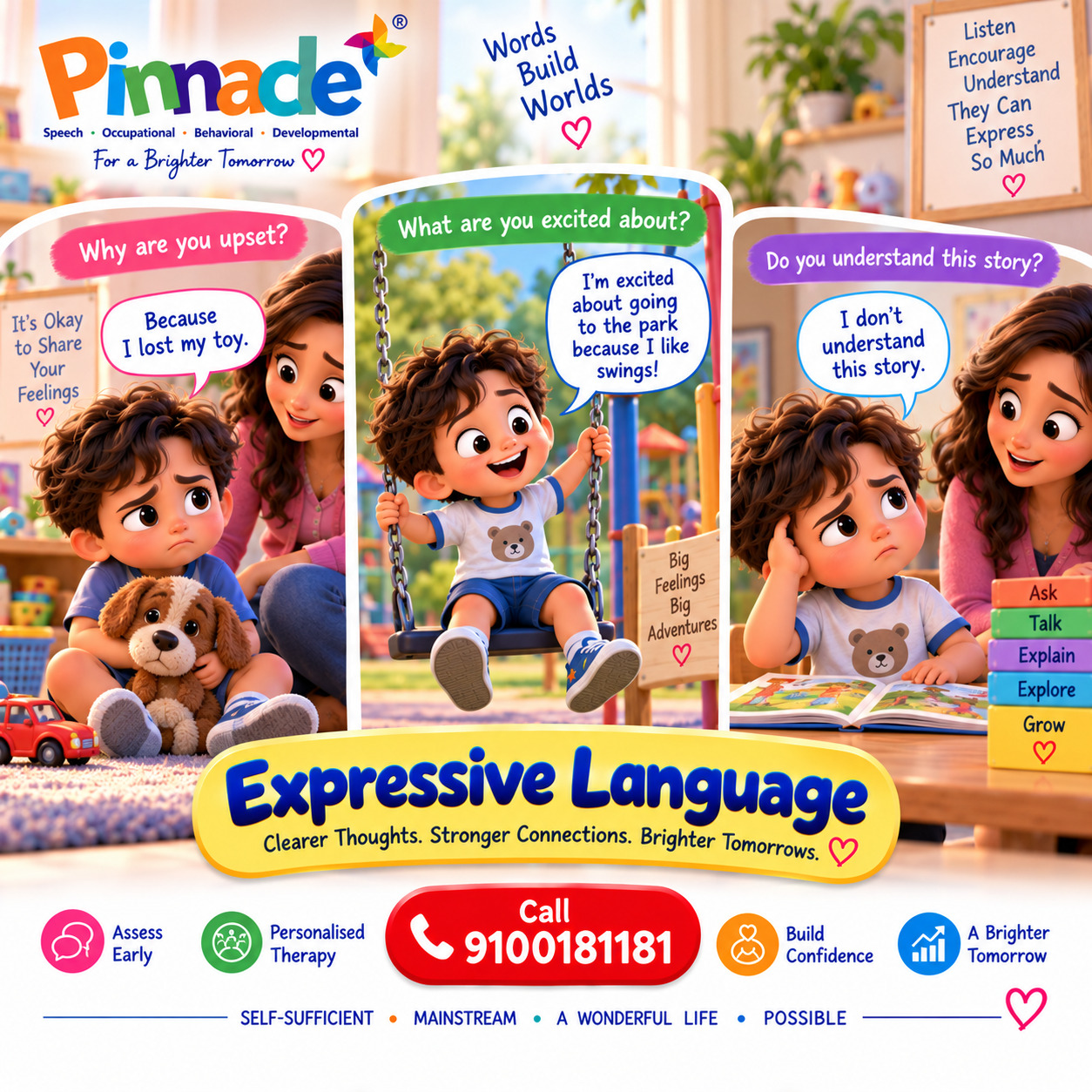 Question illustration for assessment topic: Expressive Language