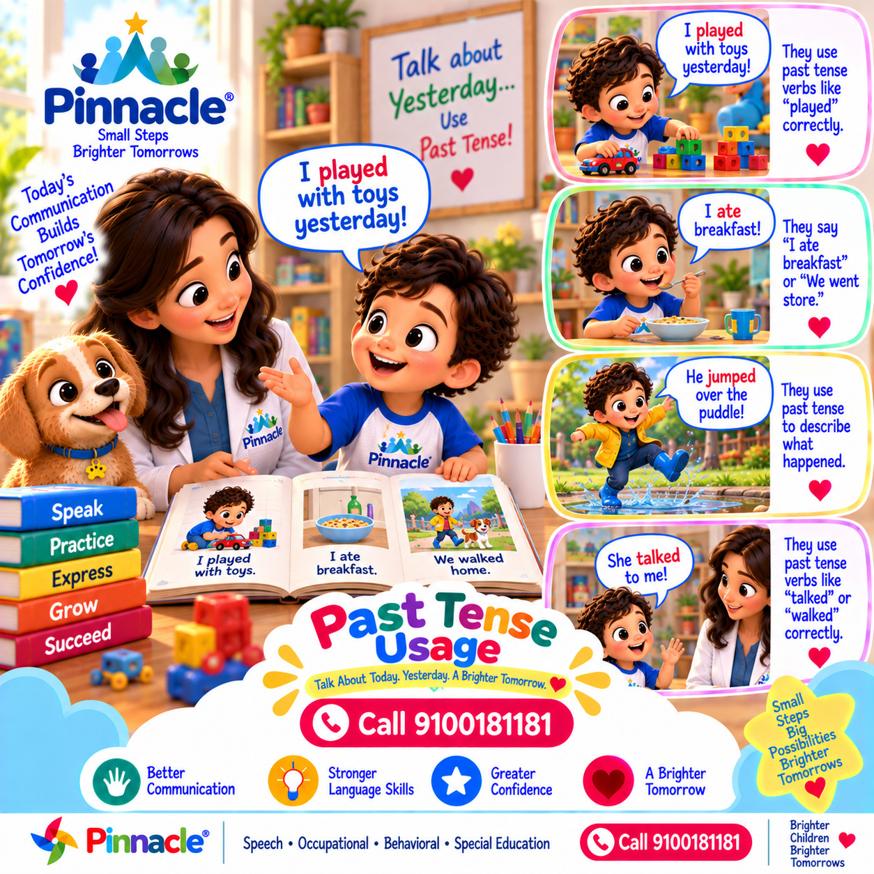 Question illustration for assessment topic: Past Tense Usage