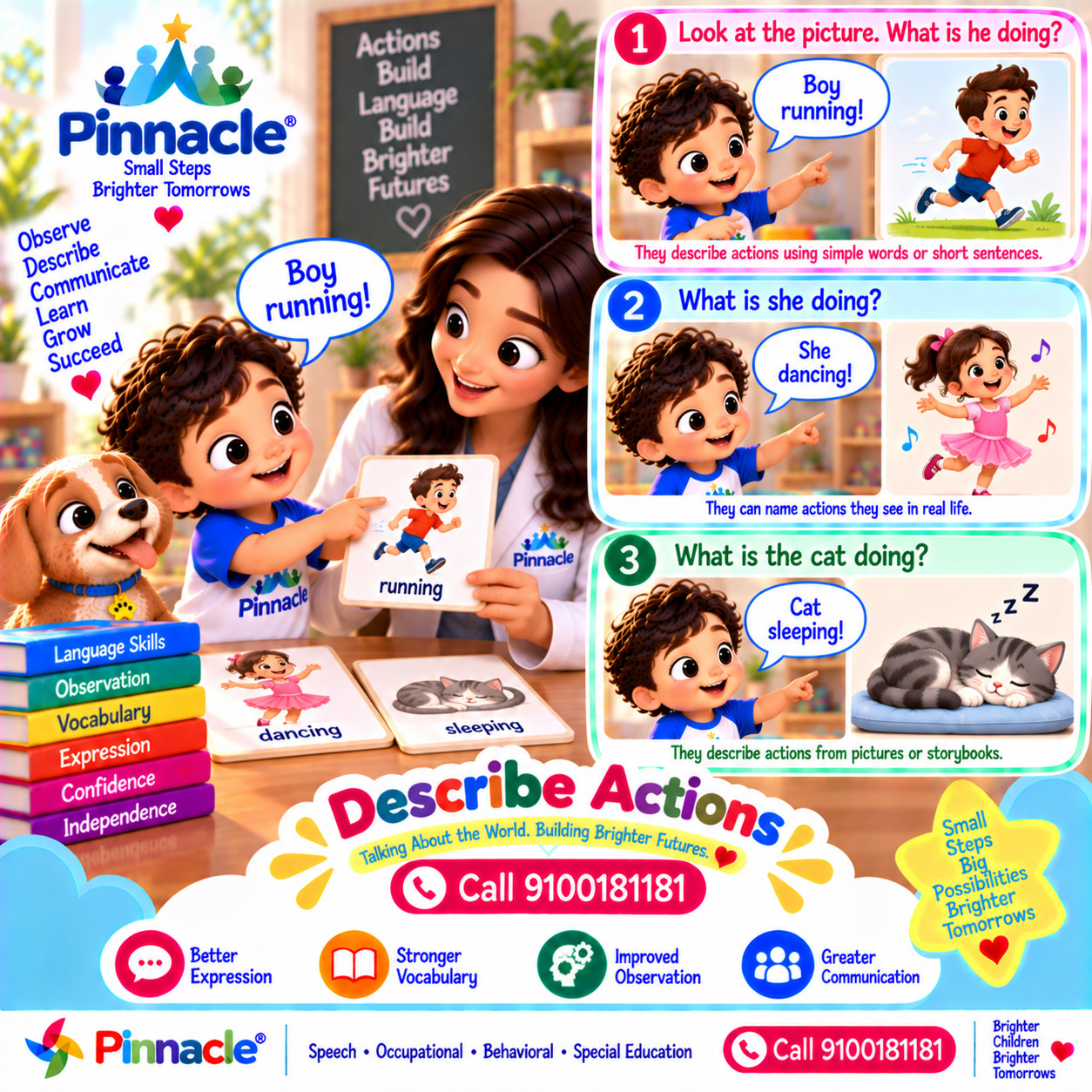 Question illustration for assessment topic: Describe Actions