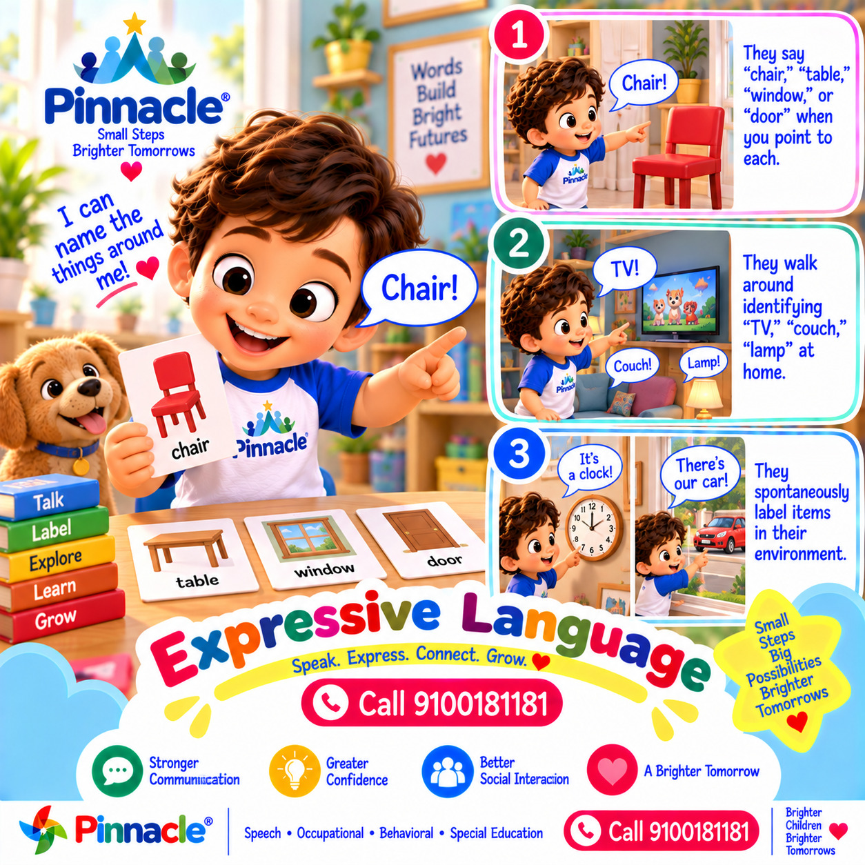 Question illustration for assessment topic: Expressive Language