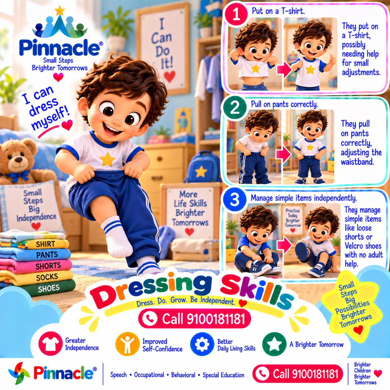 Question illustration for assessment topic: Dressing Skills