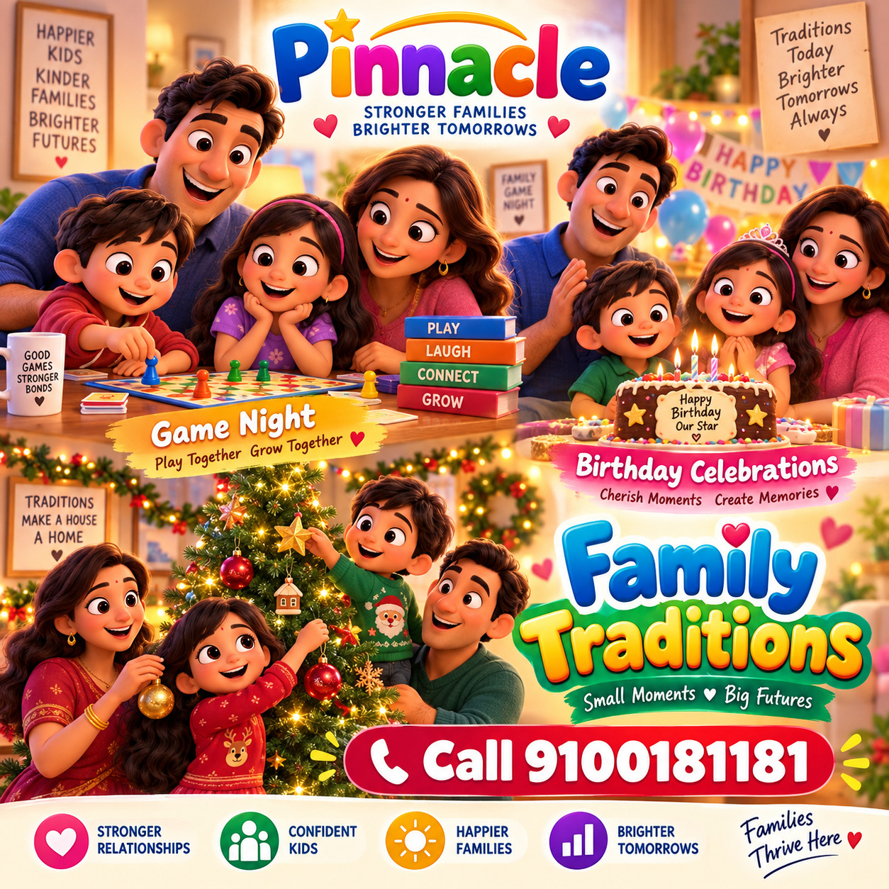 Question illustration accompanying: Traditions : Does the family have regular traditions or rituals that everyone participates in?