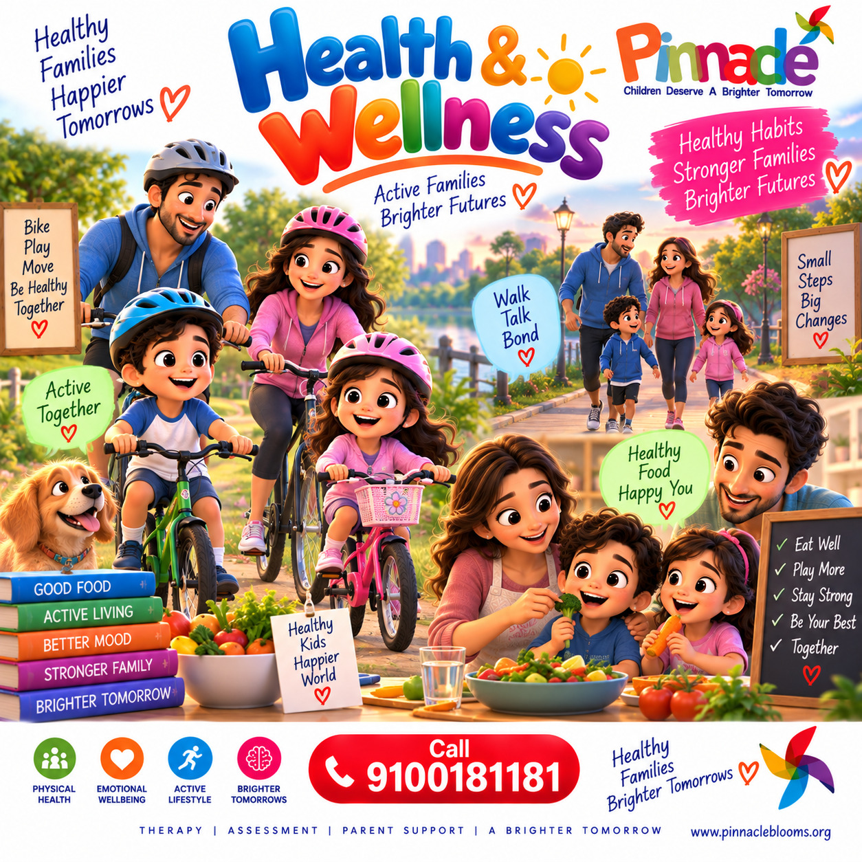 Question illustration accompanying: Health & Wellness : Does the family engage in activities that promote health (e.g., exercise, outdoor play)?