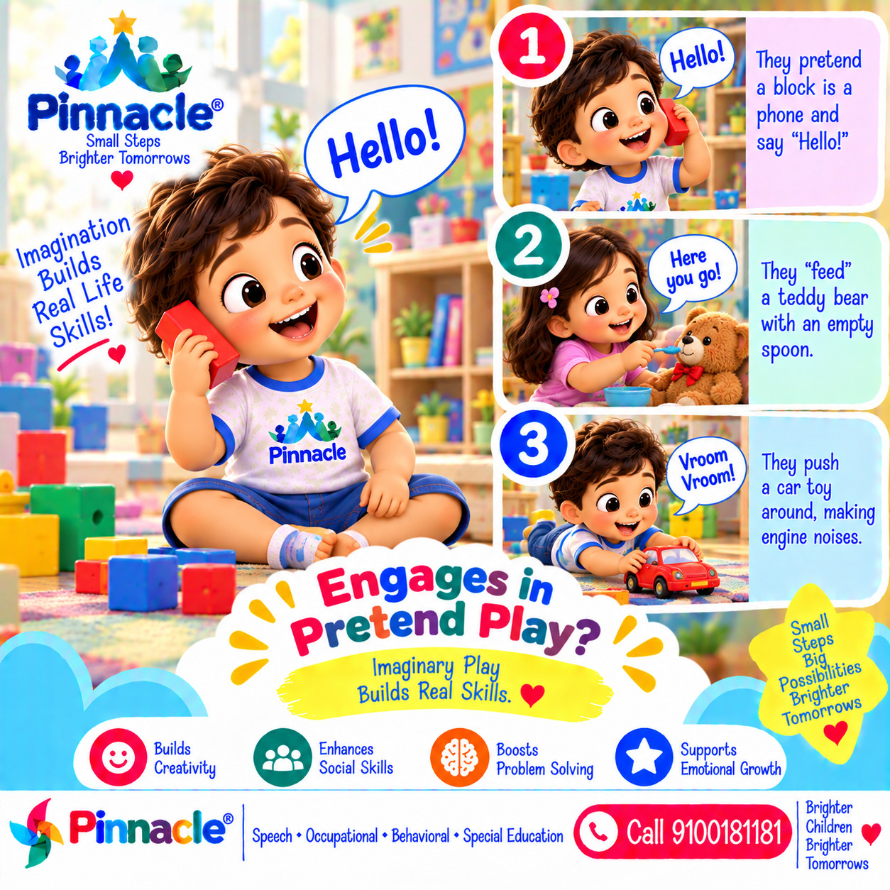 Question illustration for assessment topic: Pretend Play