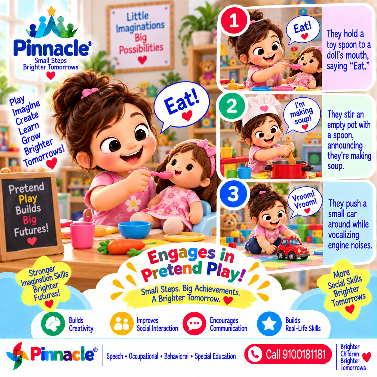 Question illustration for assessment topic: Pretend Play