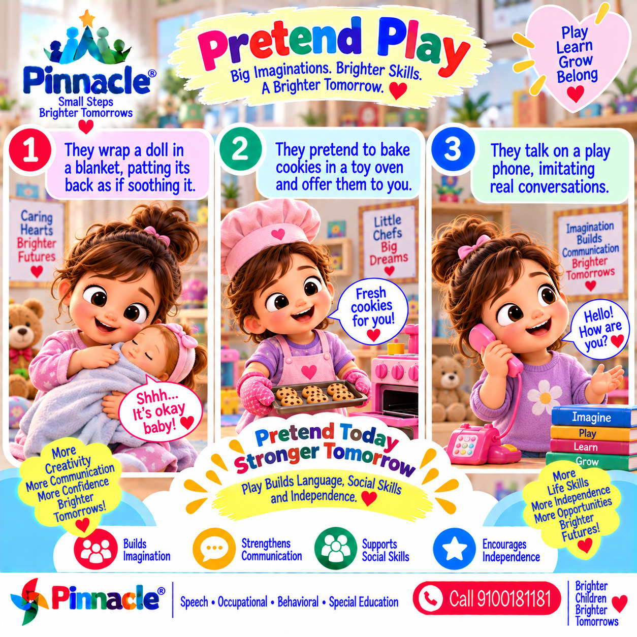 Question illustration for assessment topic: Pretend Play