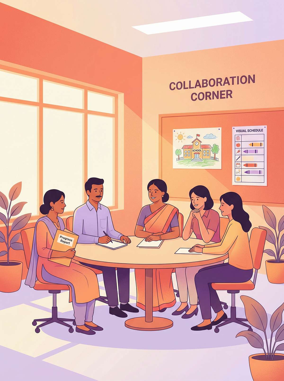 school-partnership therapy material