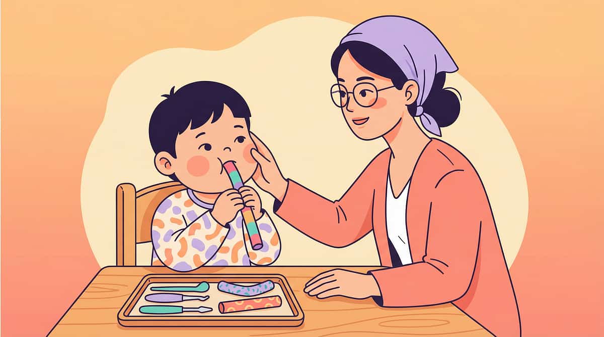 feeding-eating therapy material